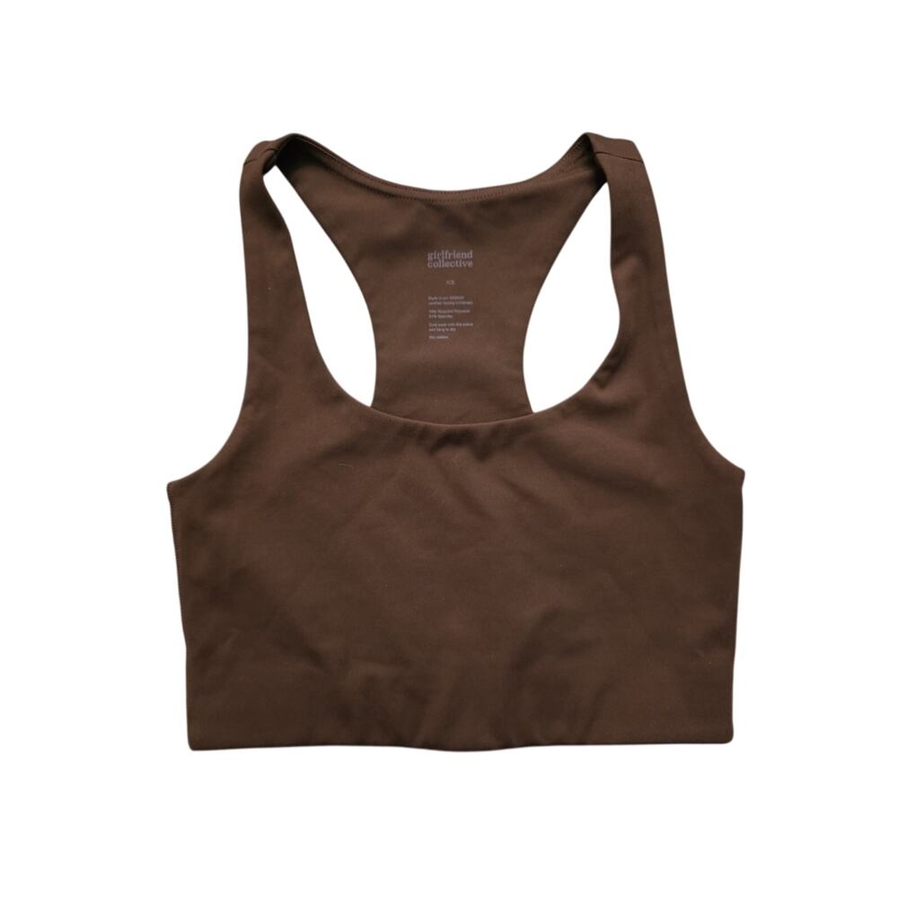 Girlfriend Collective Brown Paloma Sports Bra Size XS